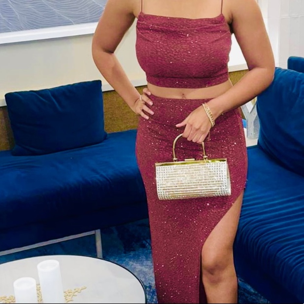 Two piece event gown